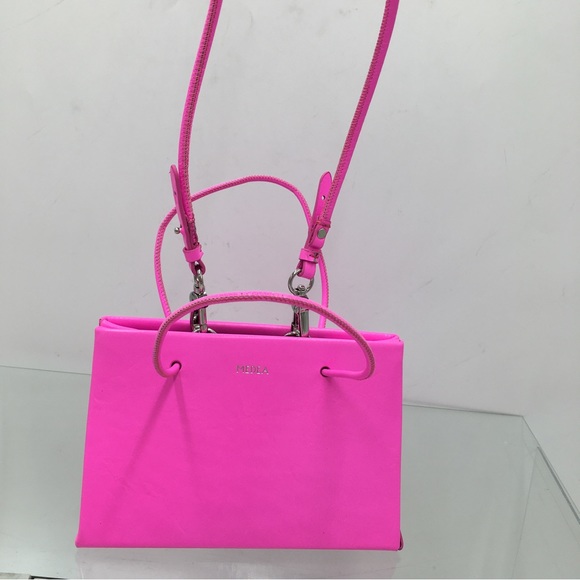 Medea Cydonia Mini Handbag Neon Pink - Picture 8 of 16